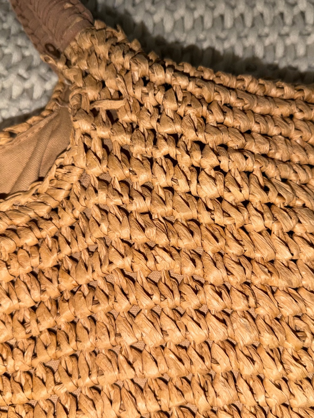 Fallon & Royce Mel straw and suede bag - Picture 6 of 16